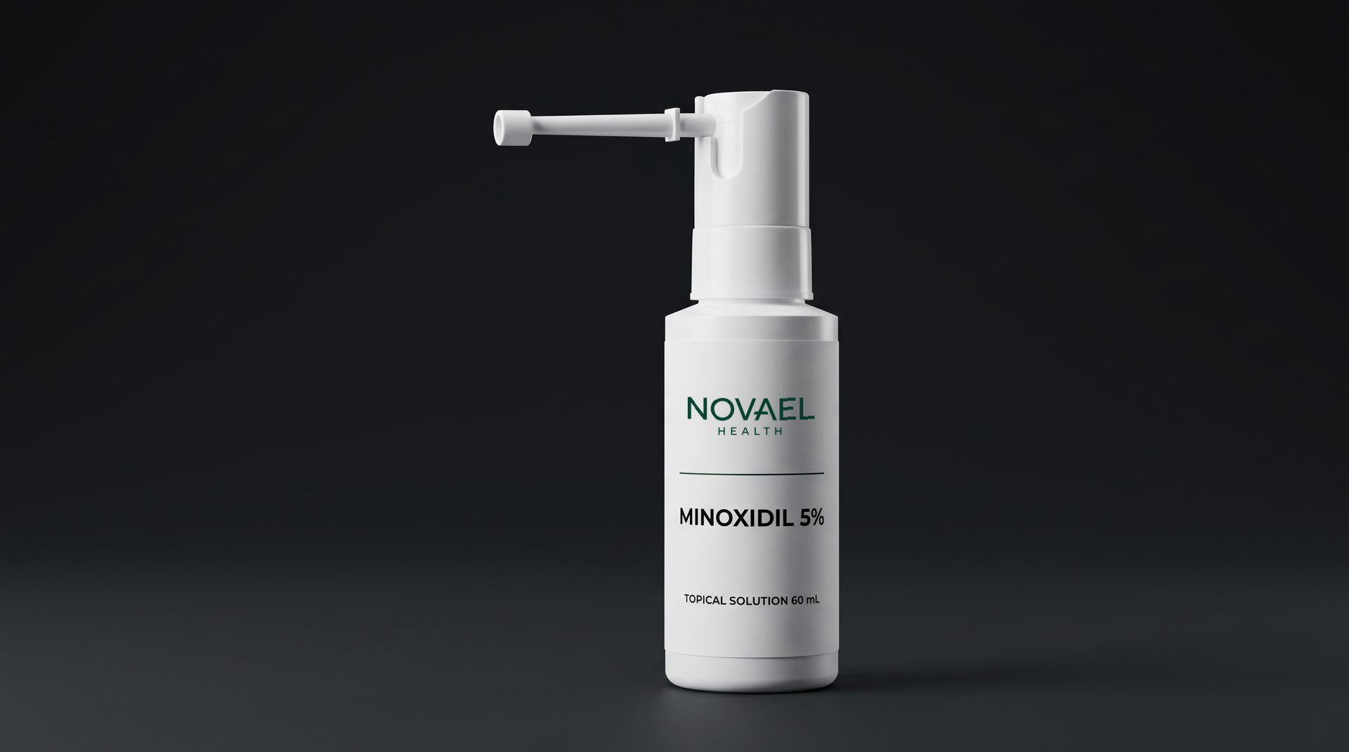 Novael Health Minoxidil 5% topical solution, 60 mL bottle with applicator